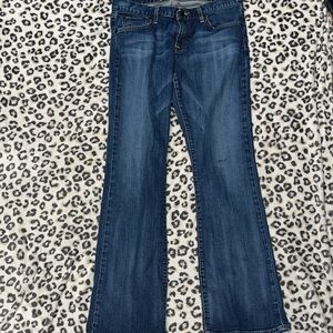 New York & Company Dark Blue Flare Jeans